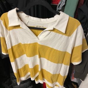 Madewell NWOT V-neck collared shirt